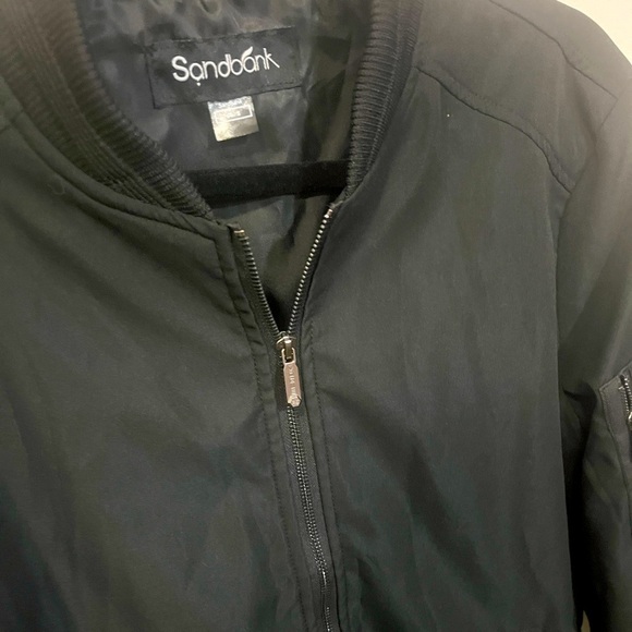 SANDBANK-  Slim Fit Lightweight Softshell Flight Bomber Jacket - Picture 5 of 8